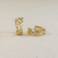 X clicker hoop earrings