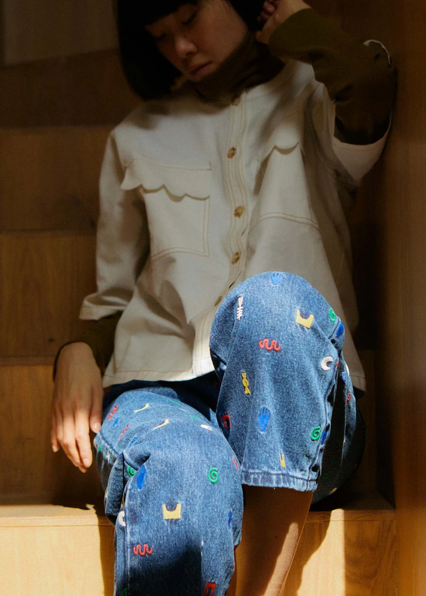 Colton jean embroidery