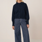 Utility cardigan, indigo