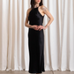 High neck bias dress