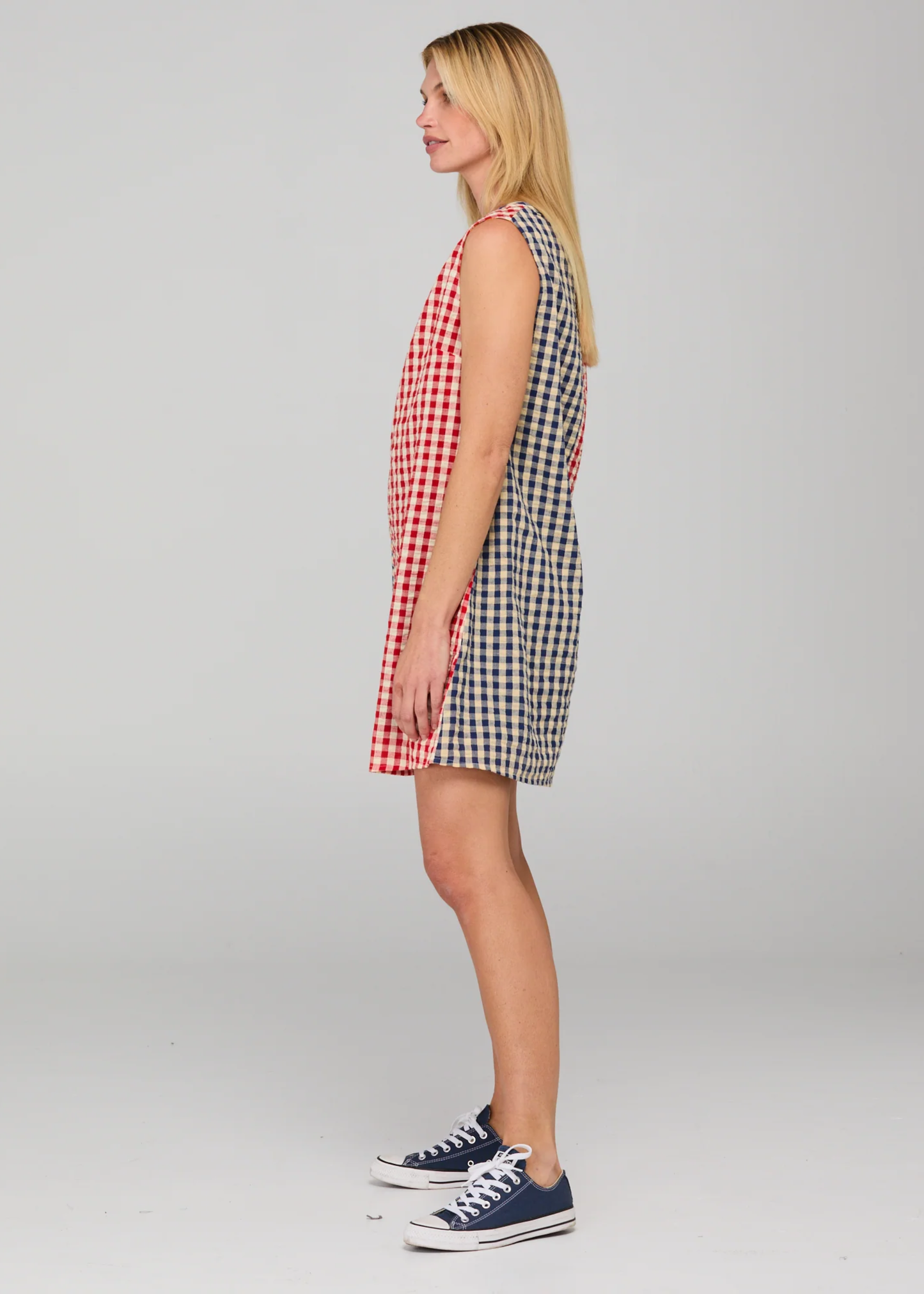 Gillie dress, sliced seersucker