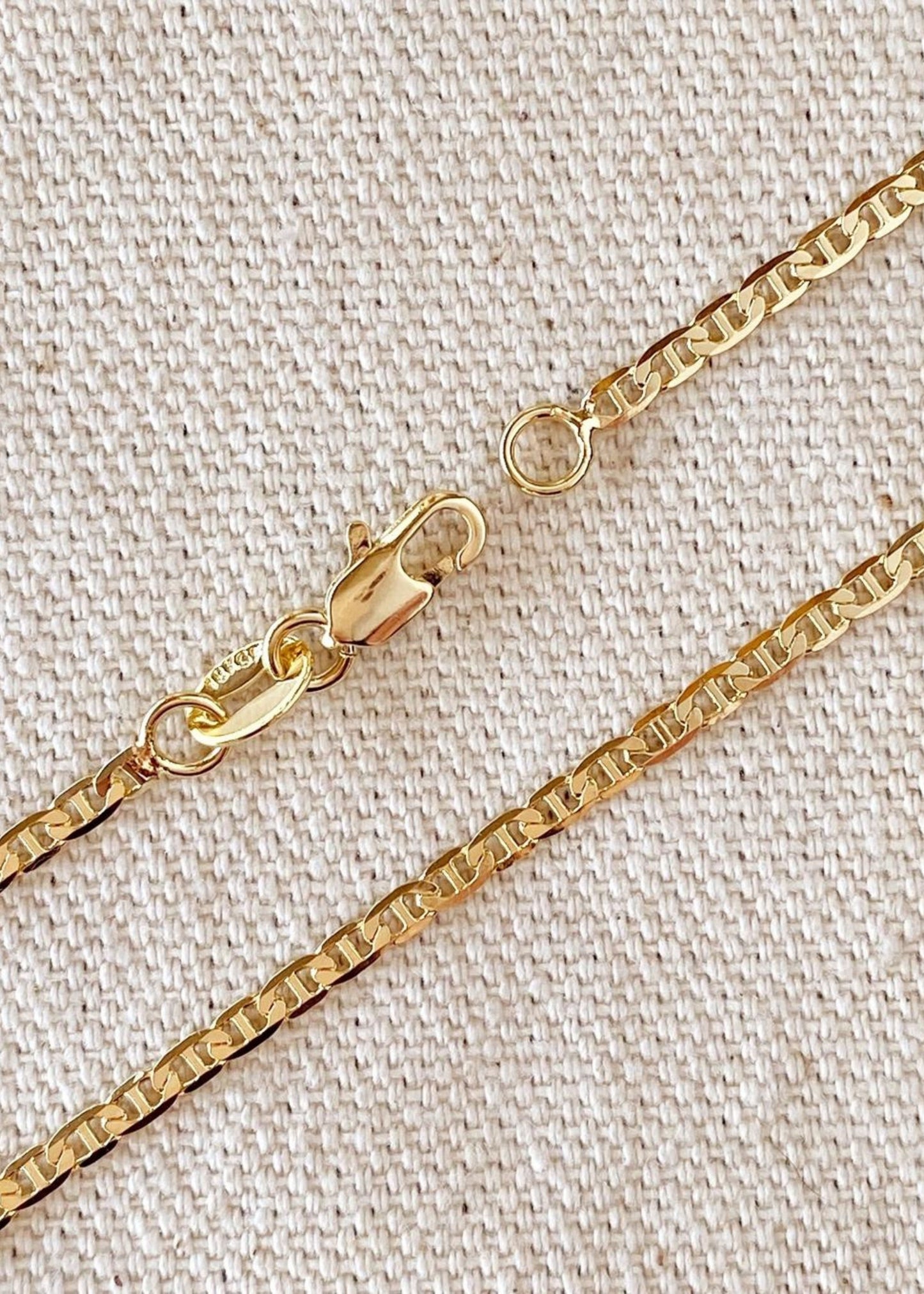 Flat mariner chain, 2mm
