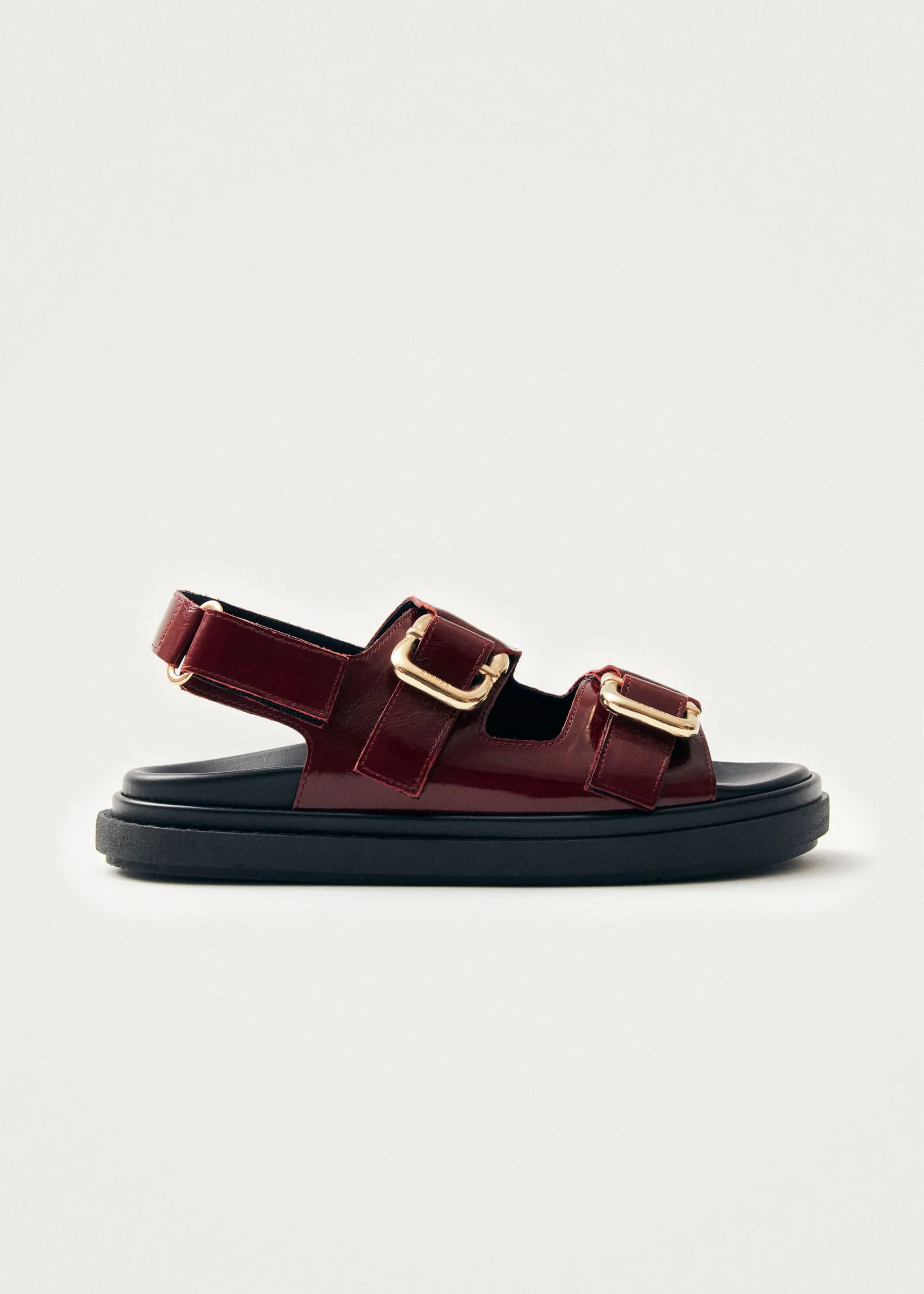 Harper onix burgundy leather sandals
