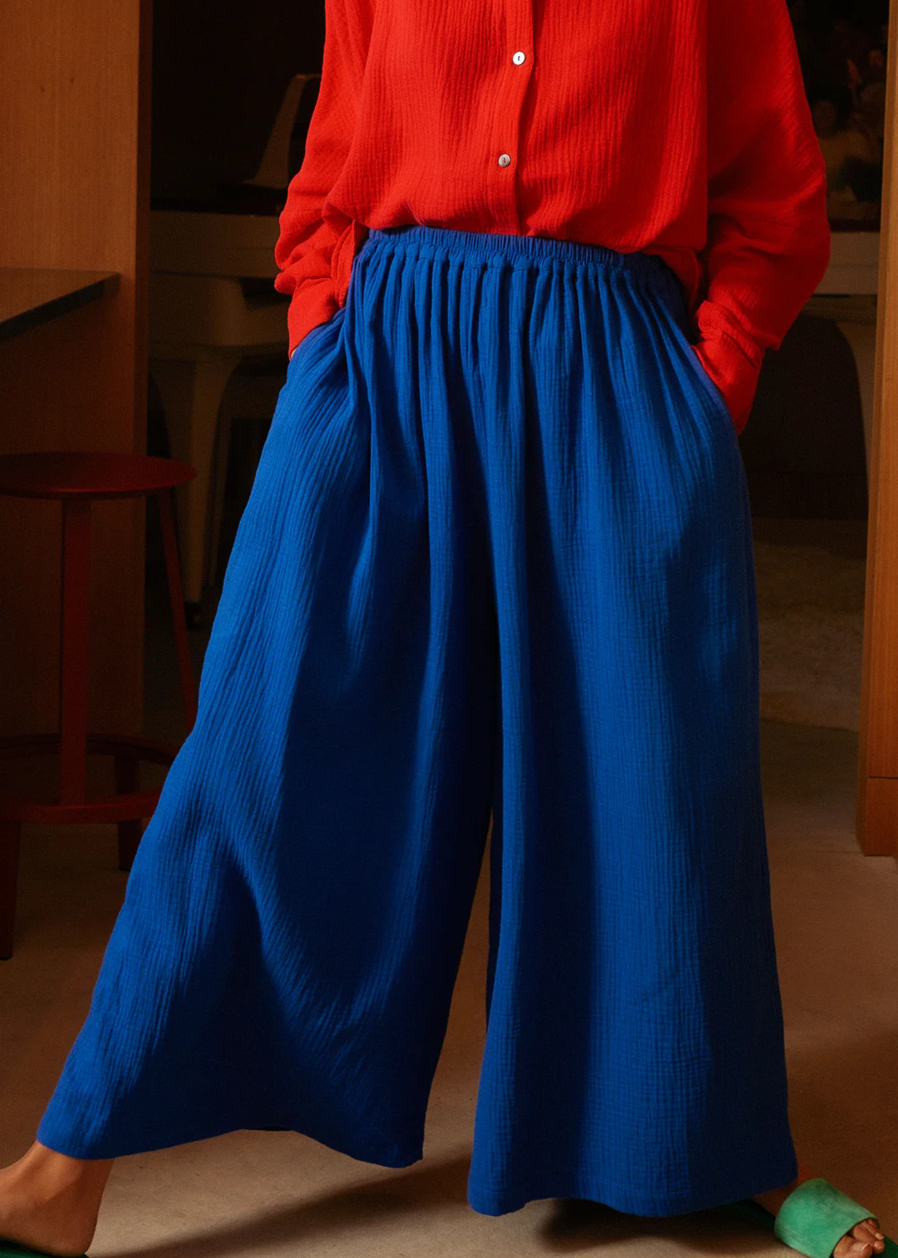 Valen trouser, cobalt