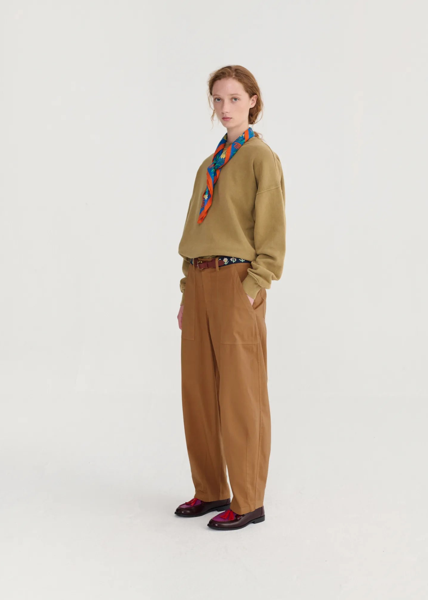 Paper touch cocoon pants