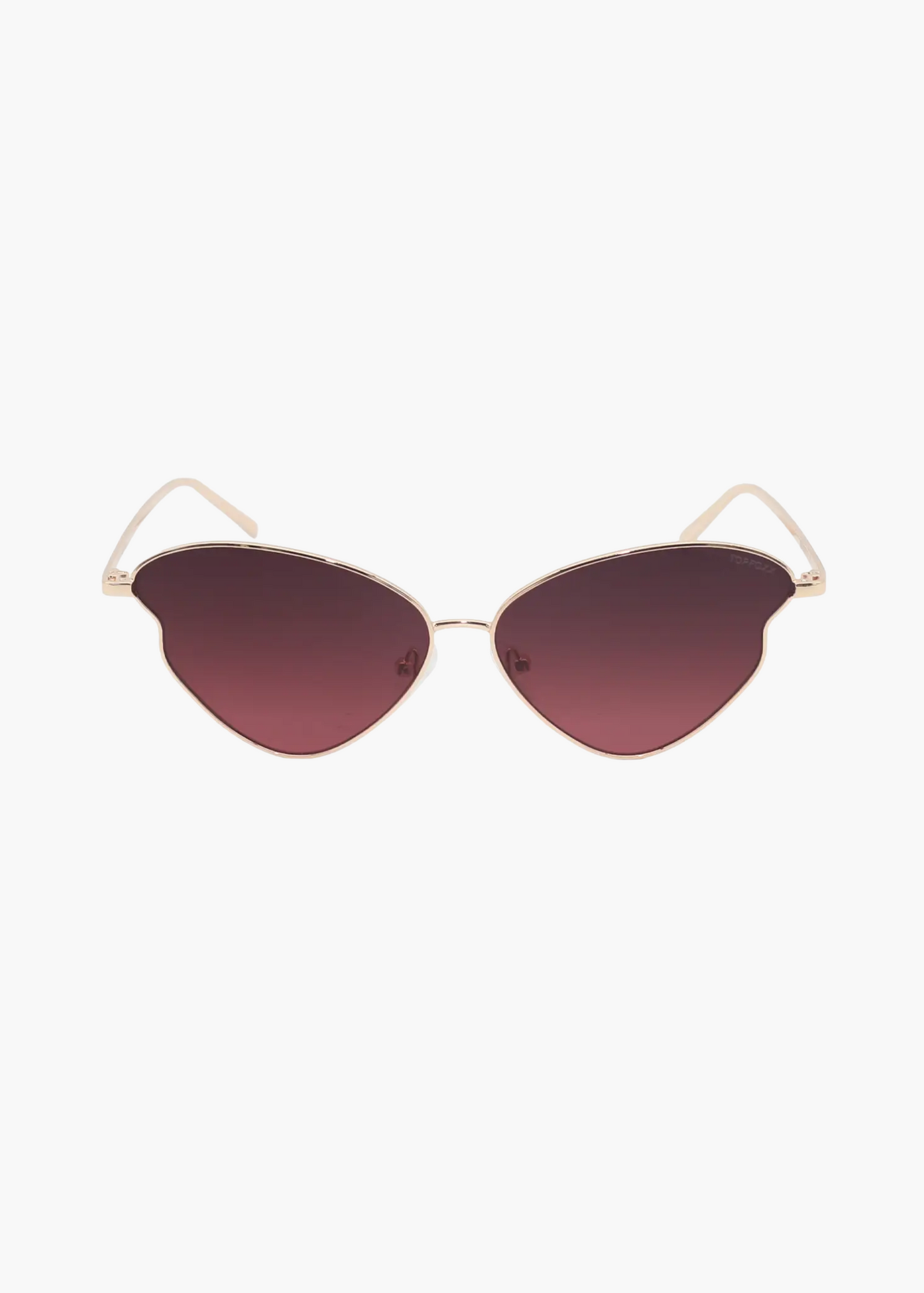 Transformation sunglasses, gold/burgundy