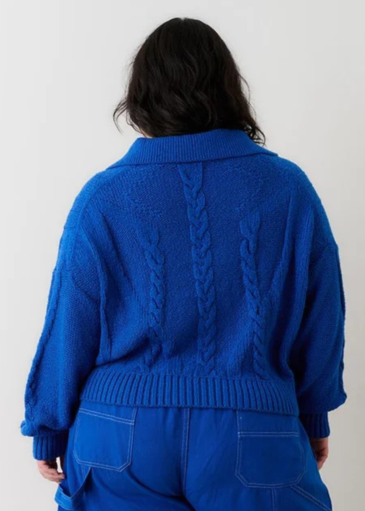 Grace zip cardigan, blue