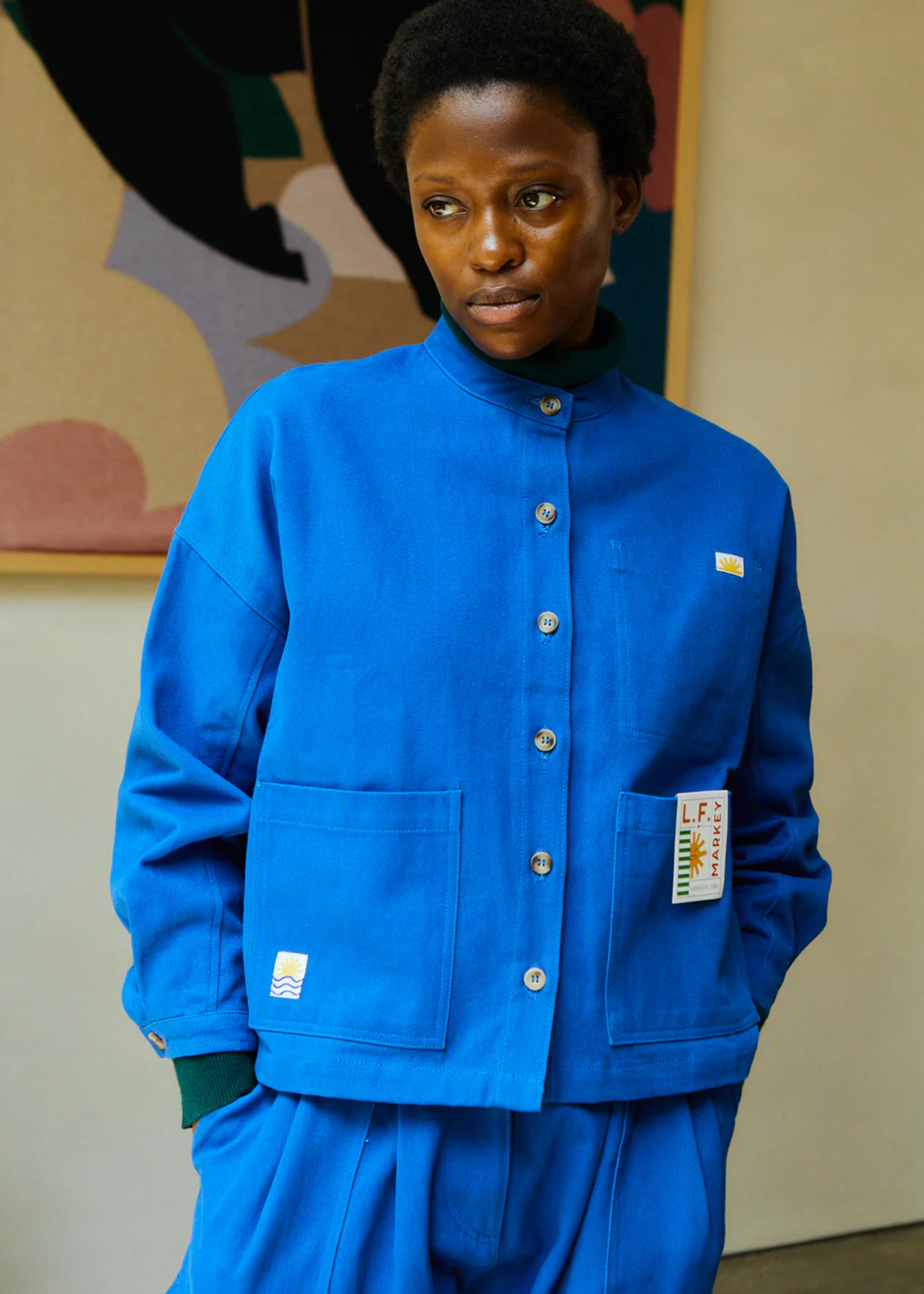 Wide chore coat