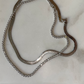 Thick as thieves herringbone chain necklace