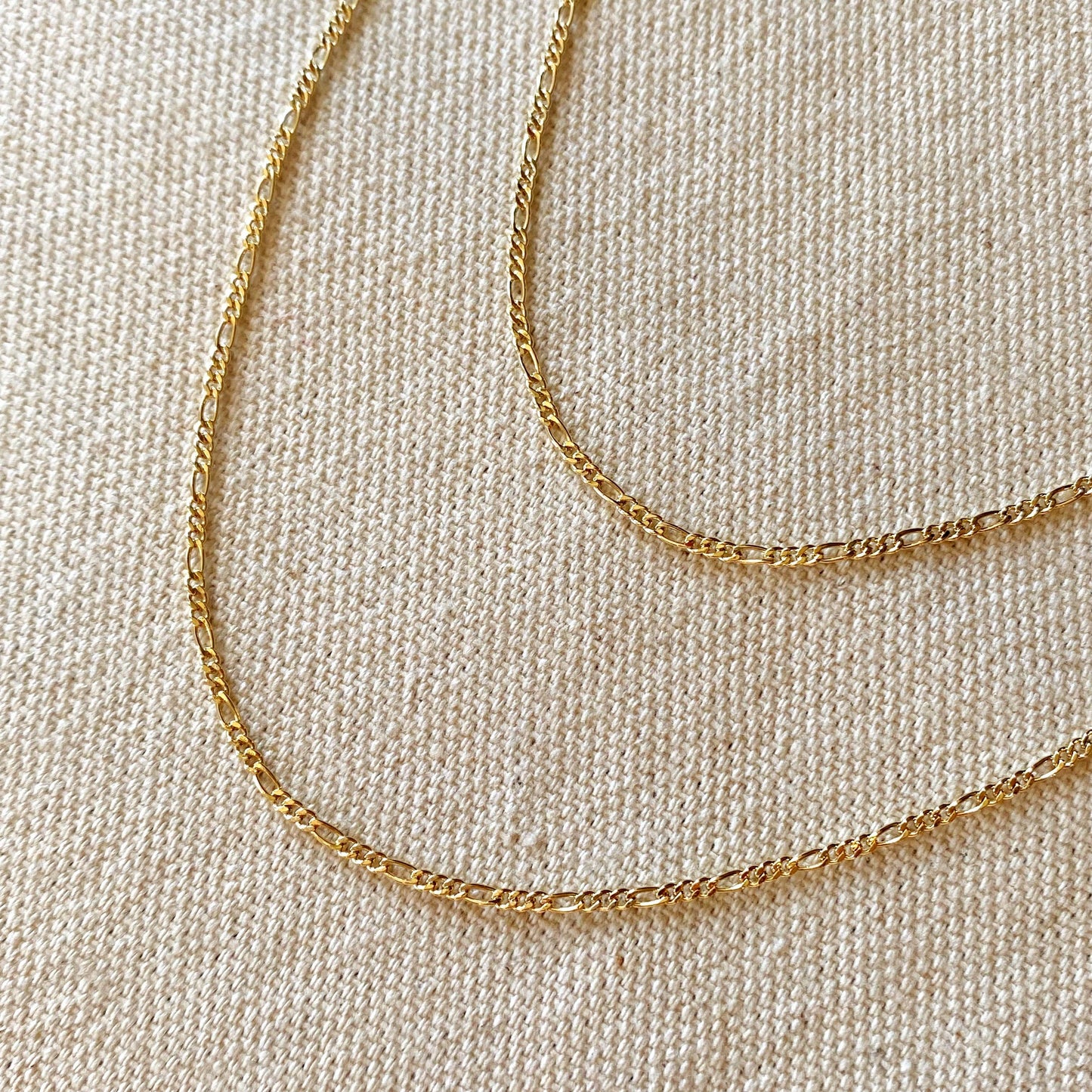 Thin figaro chain, 1.5mm