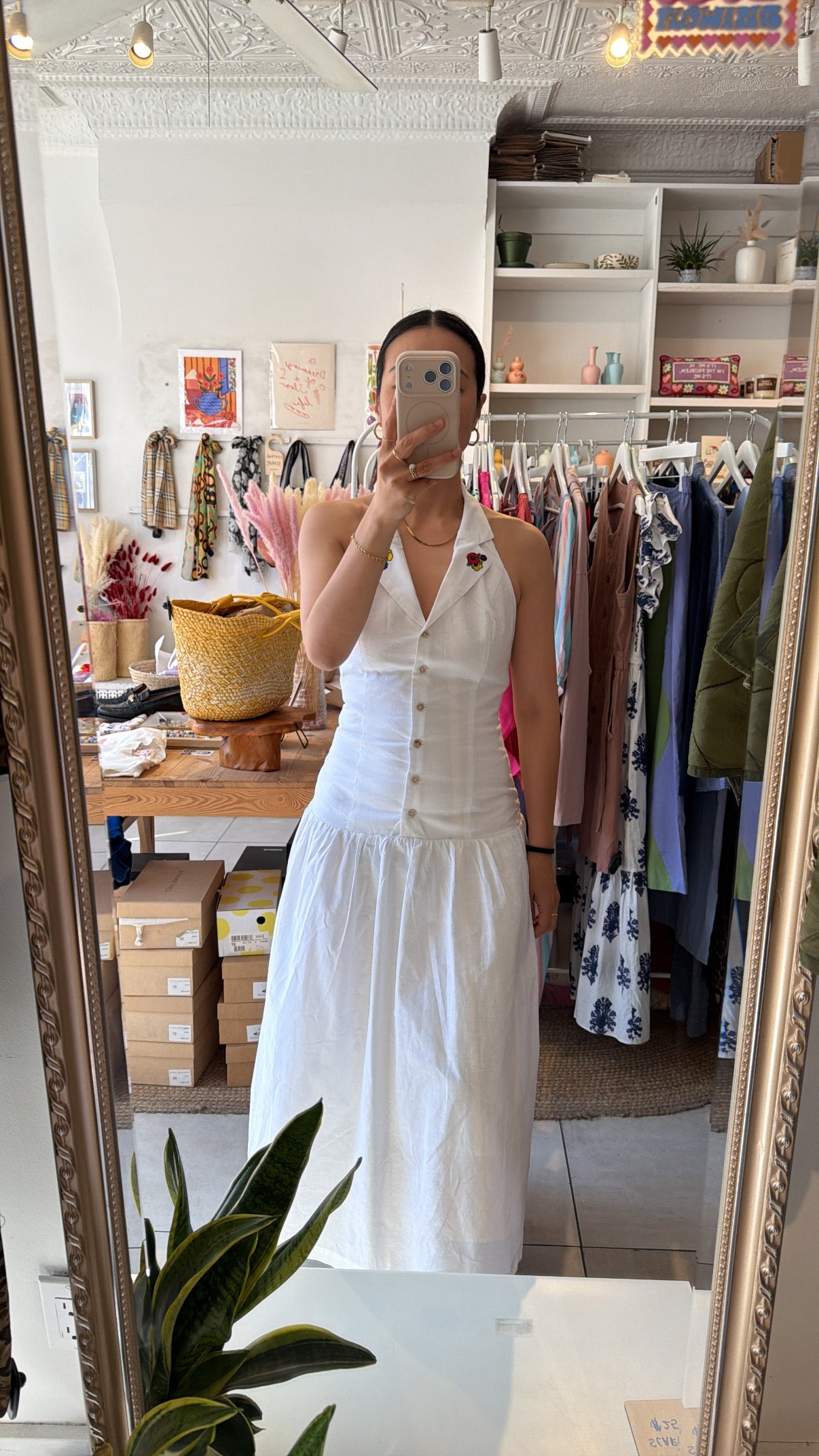 Vaughn dress, white