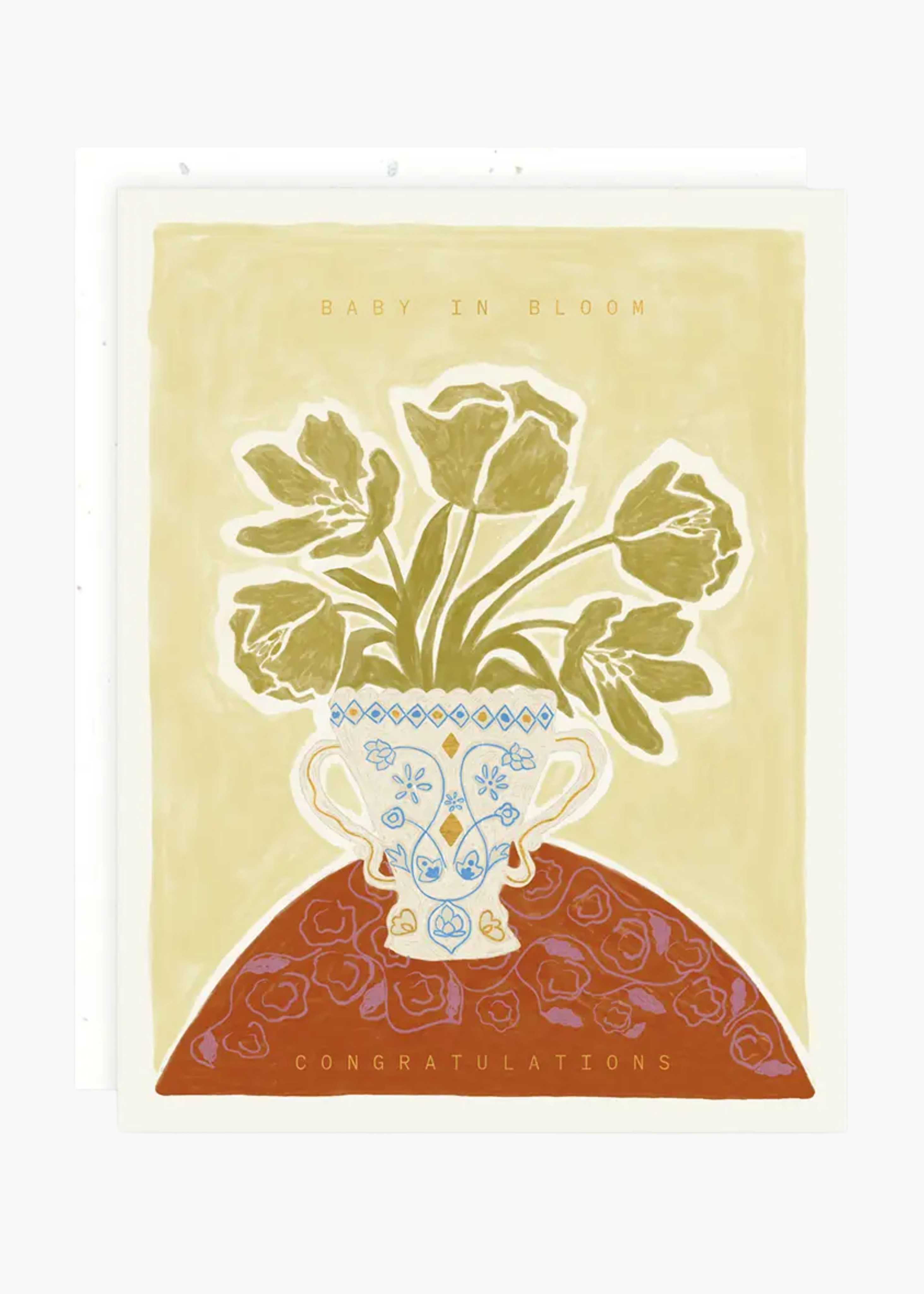 Baby in bloom card