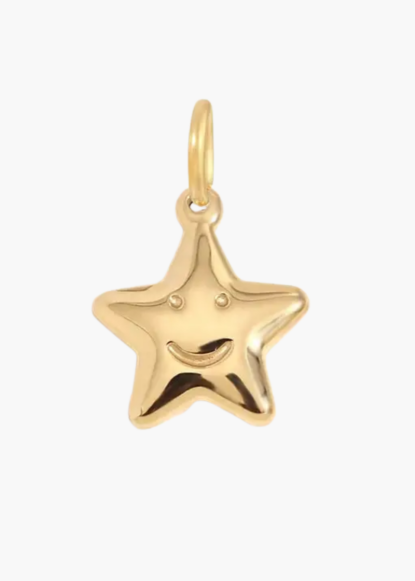 Happy star charm