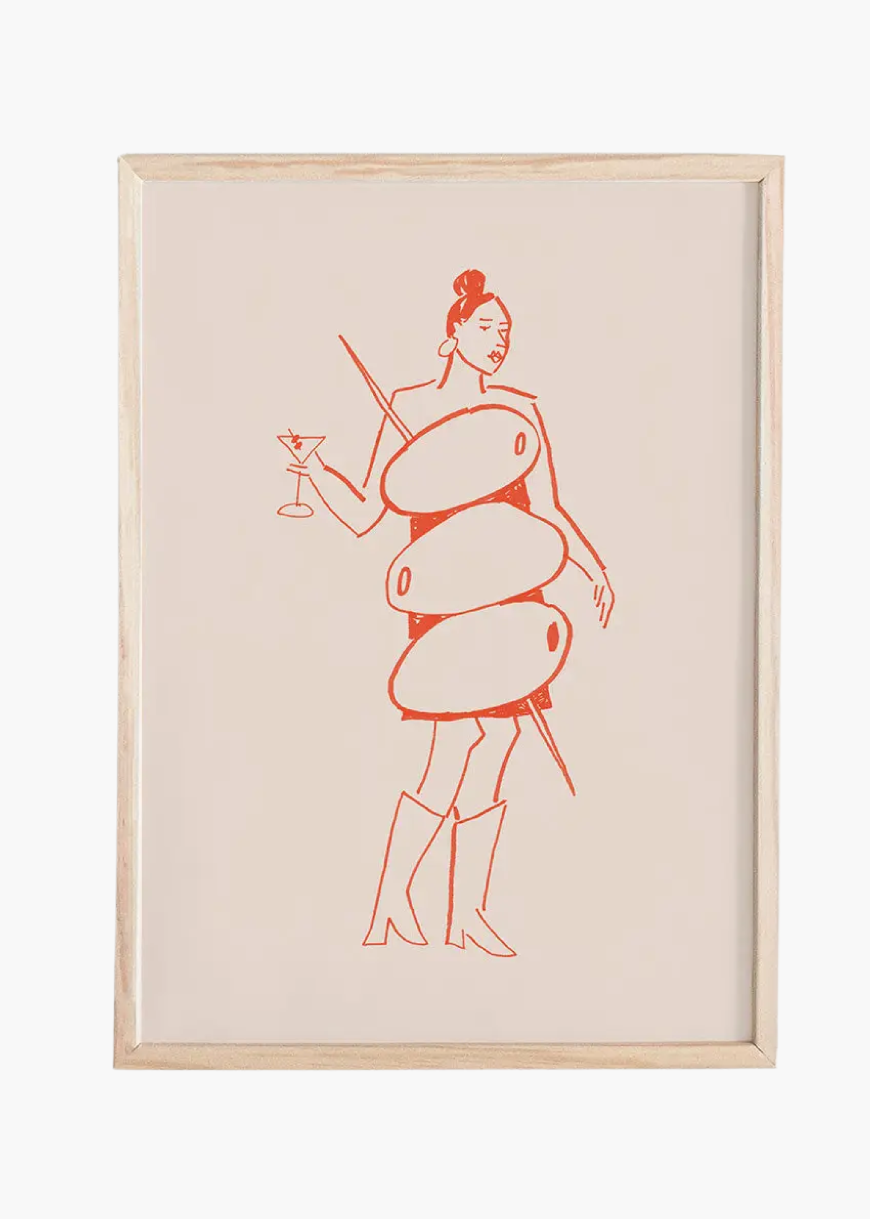 Miss martini art print