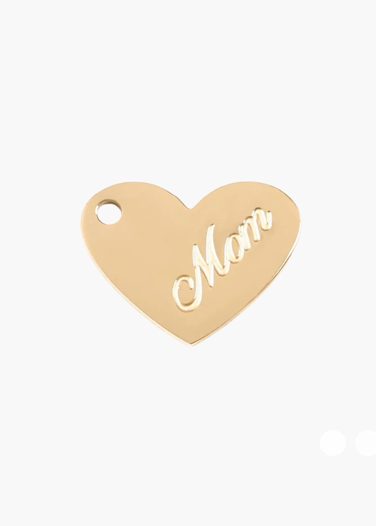Mom heart charm