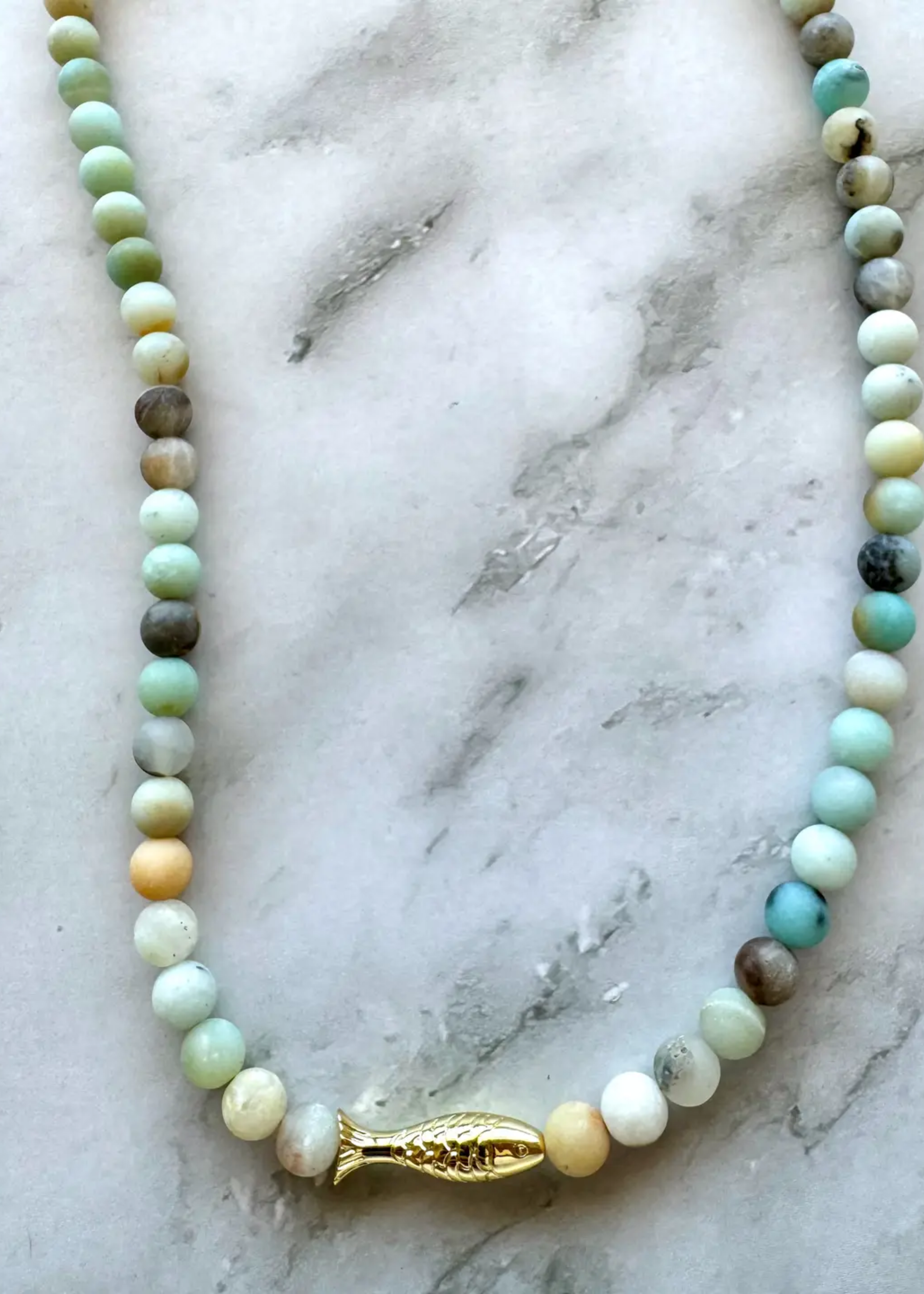 Ashia beaded fish necklace