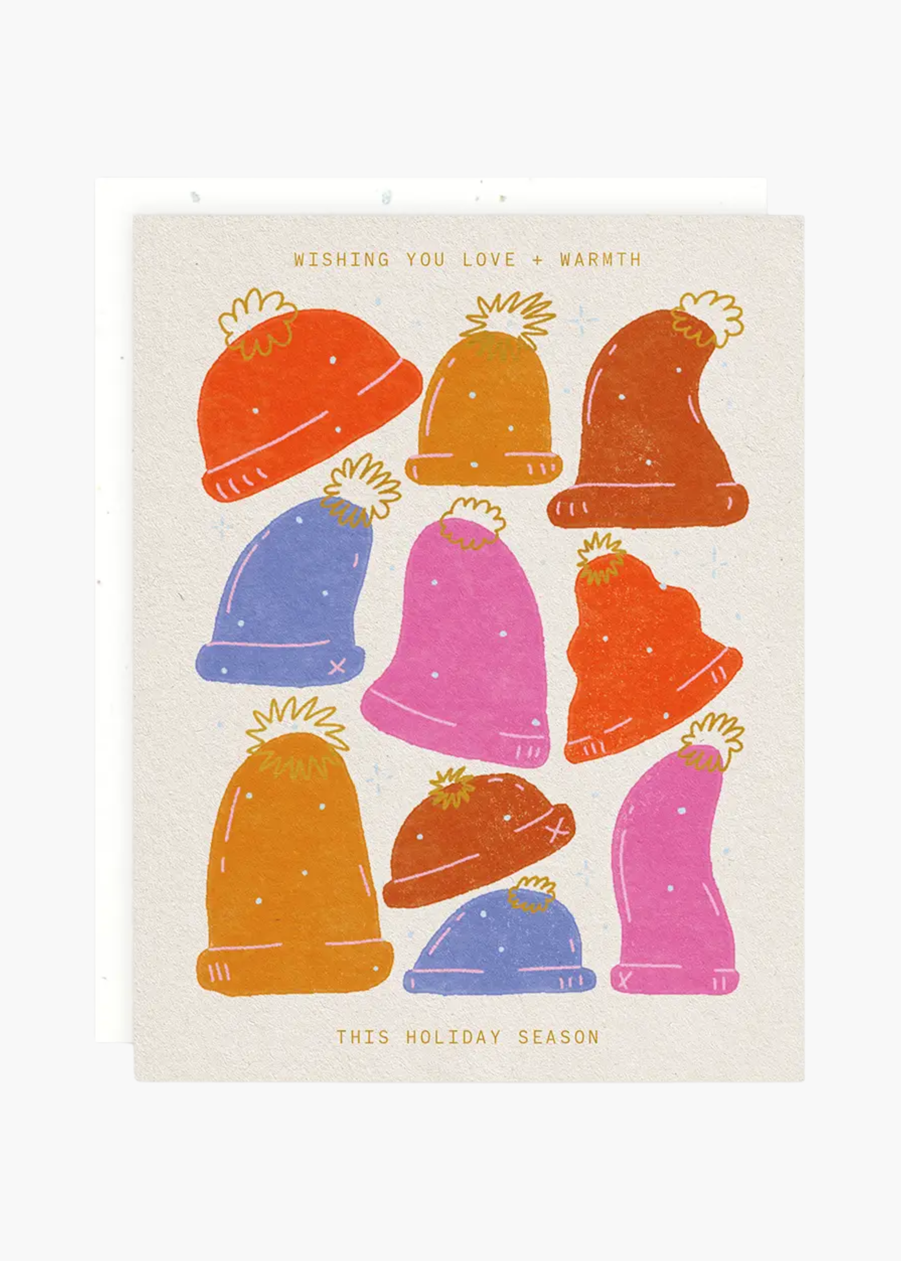 Winter hats card