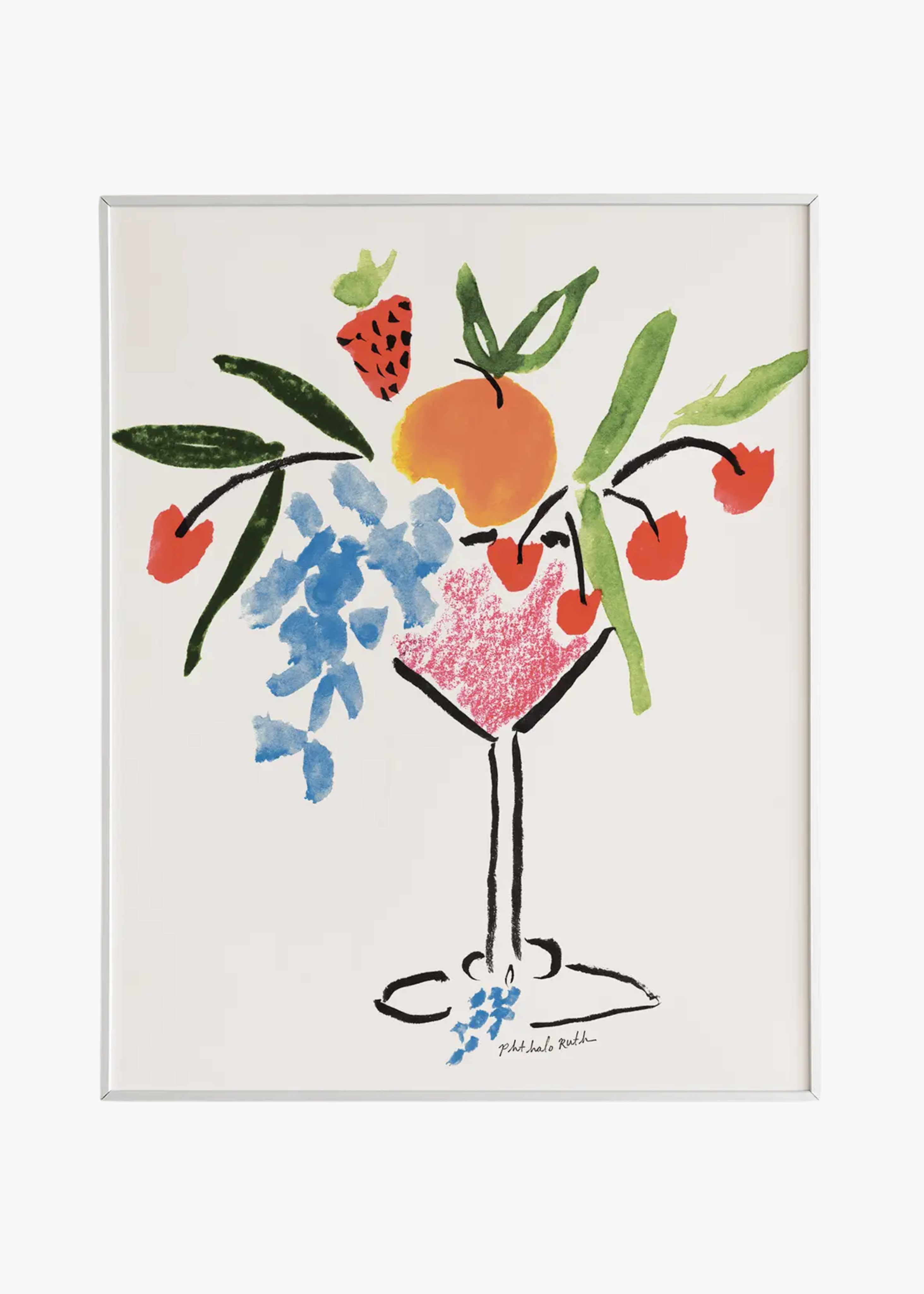 Abundance martini print
