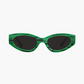 Kat x money moves sunglasses, green