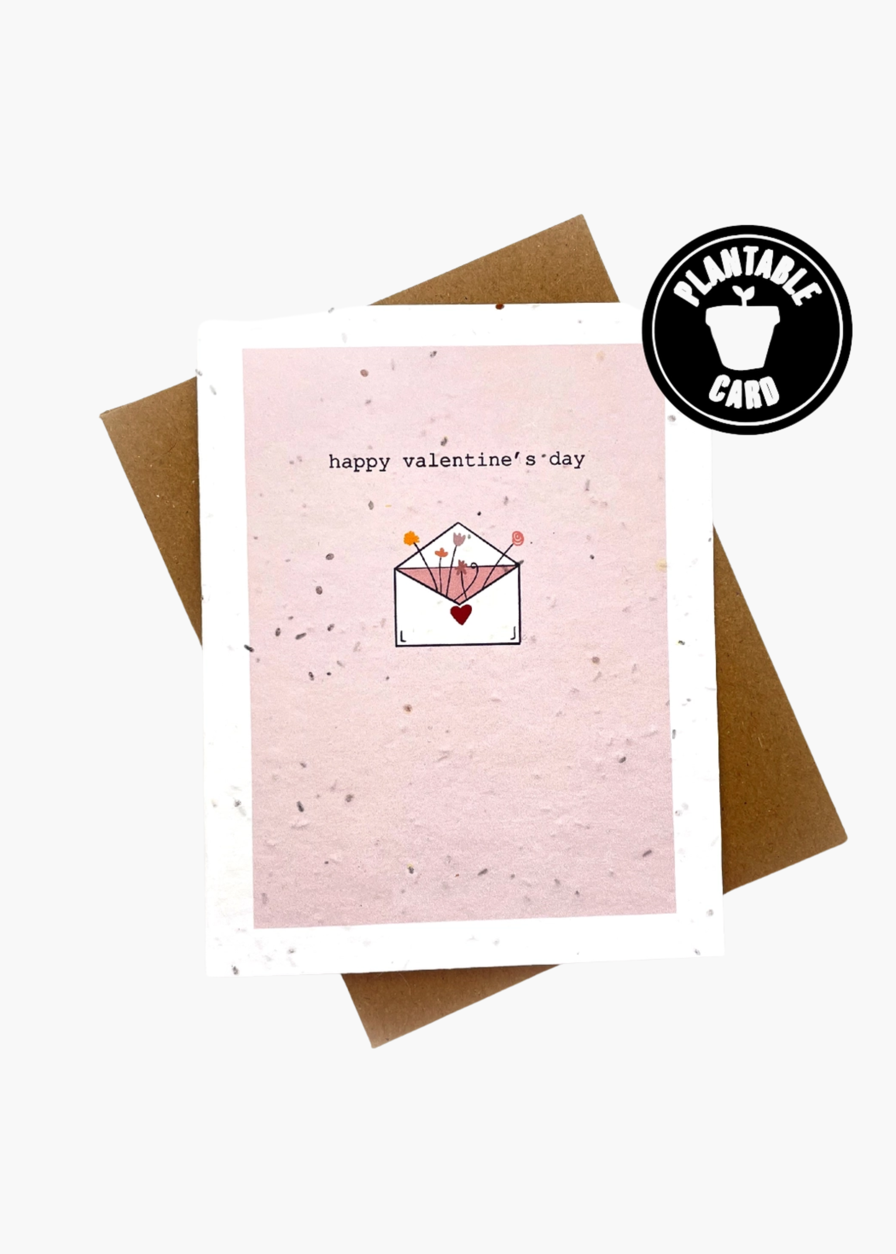 Plantable happy valentine's day card