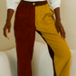 Beckett crop patchwork trouser