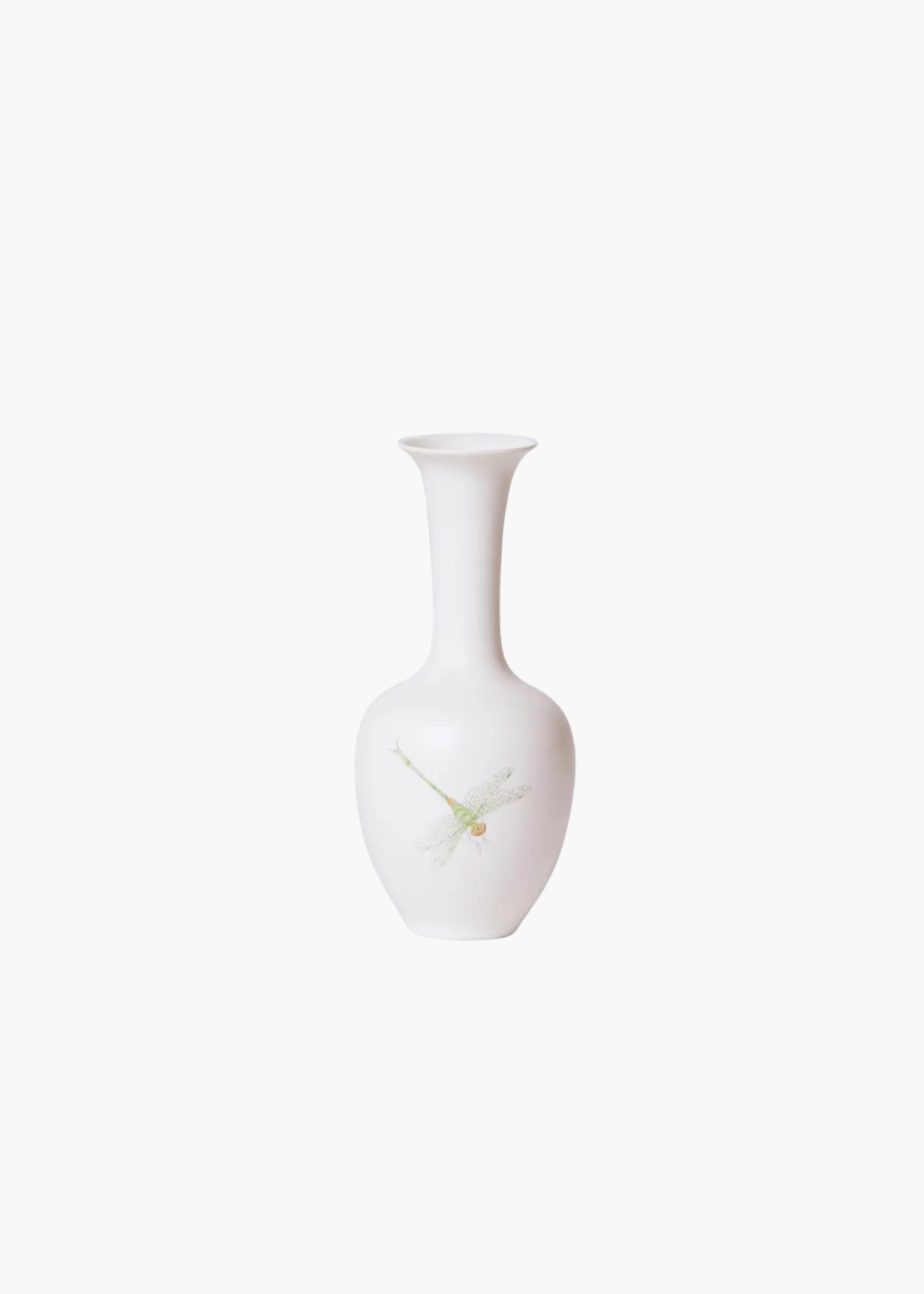 Mini lotus vase, hand painted dragonfly