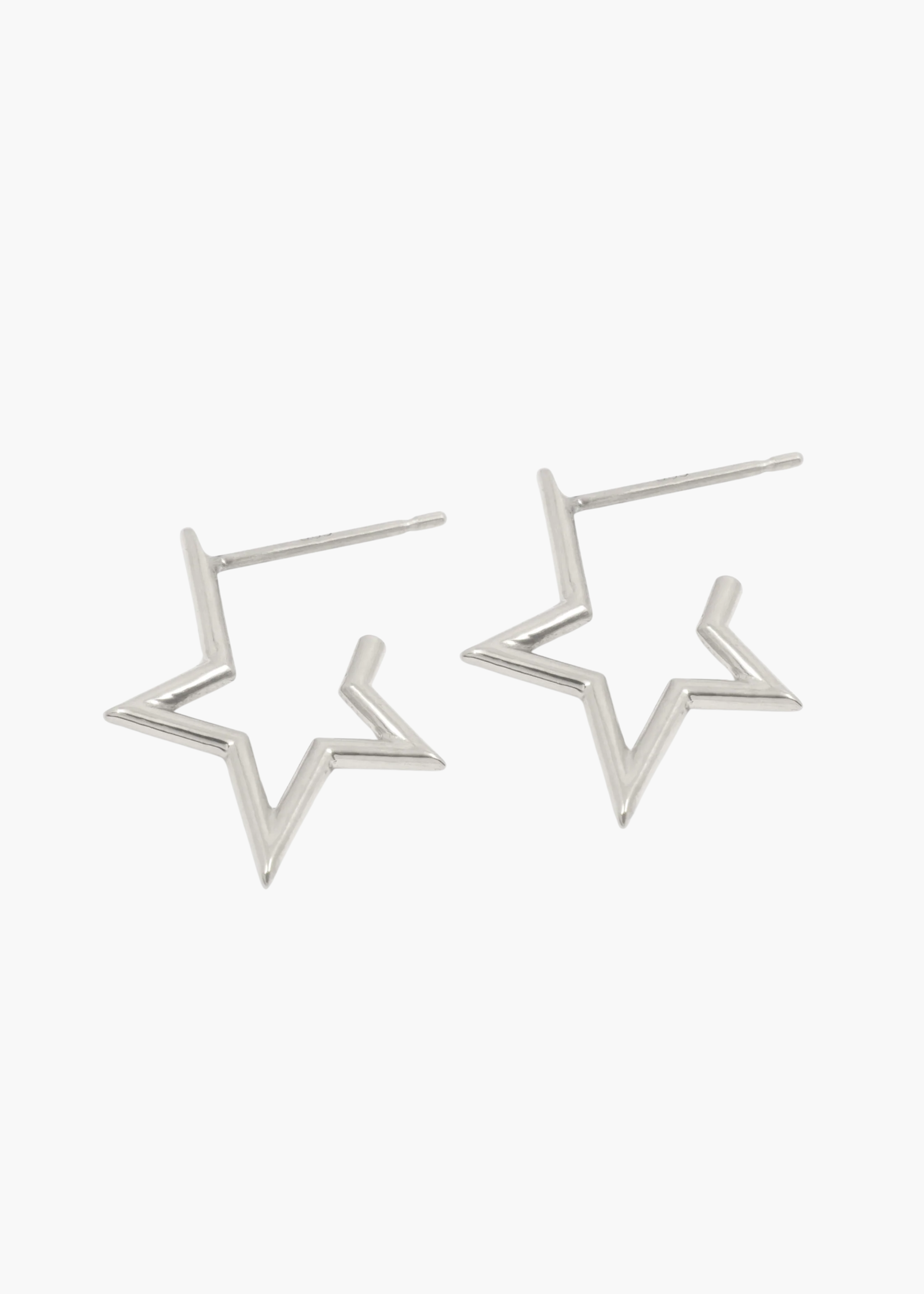 Stella earring, sterling silver