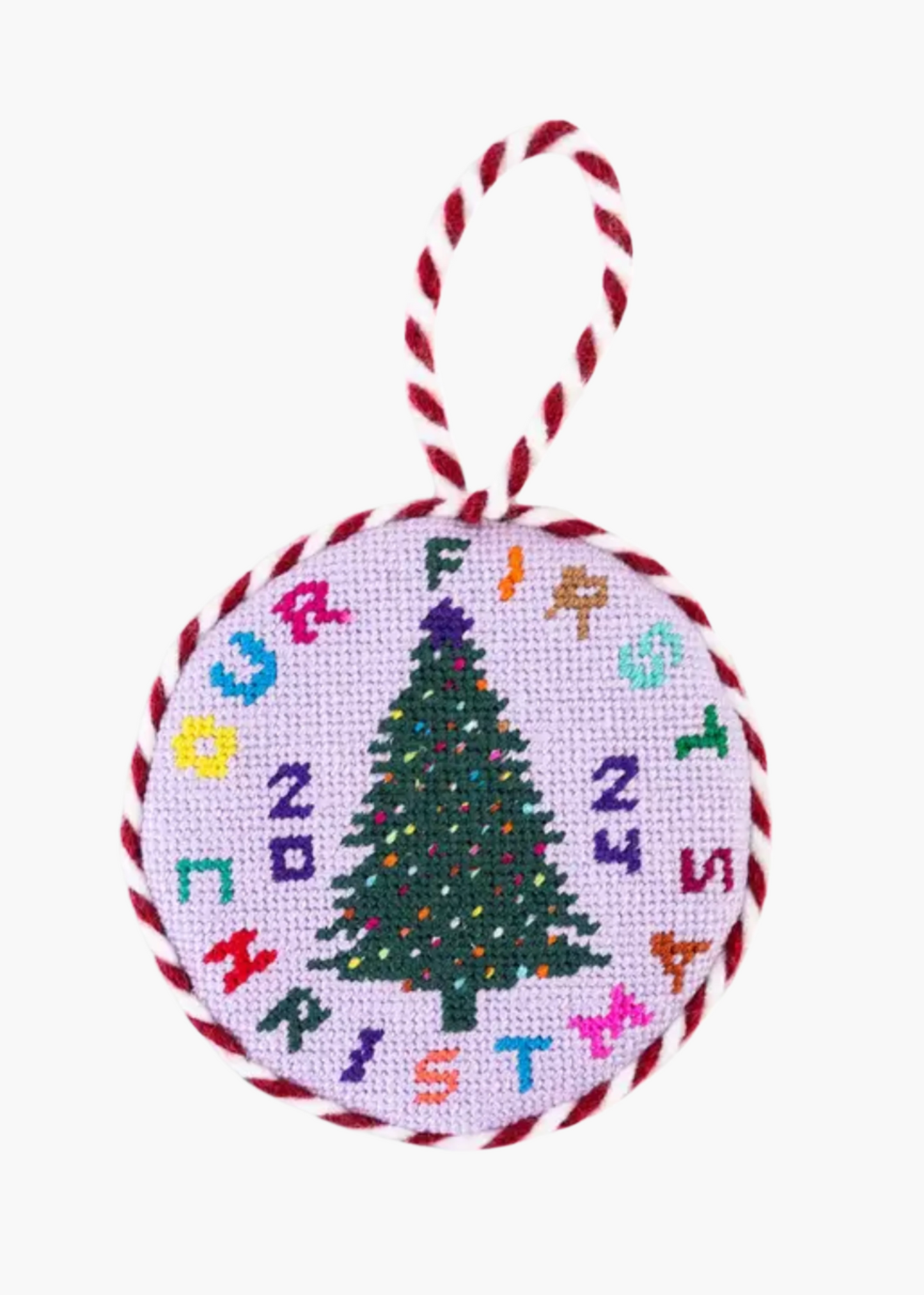 Needlepoint ornament, our 1st