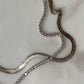 Thick as thieves herringbone chain necklace