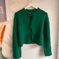 Tie detail cardigan, green