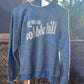 Neighborhood postcard upcycled sweatshirt, Cobble Hill
