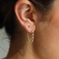 Alex chain studs, gold