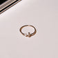 Caesar open pearl ring