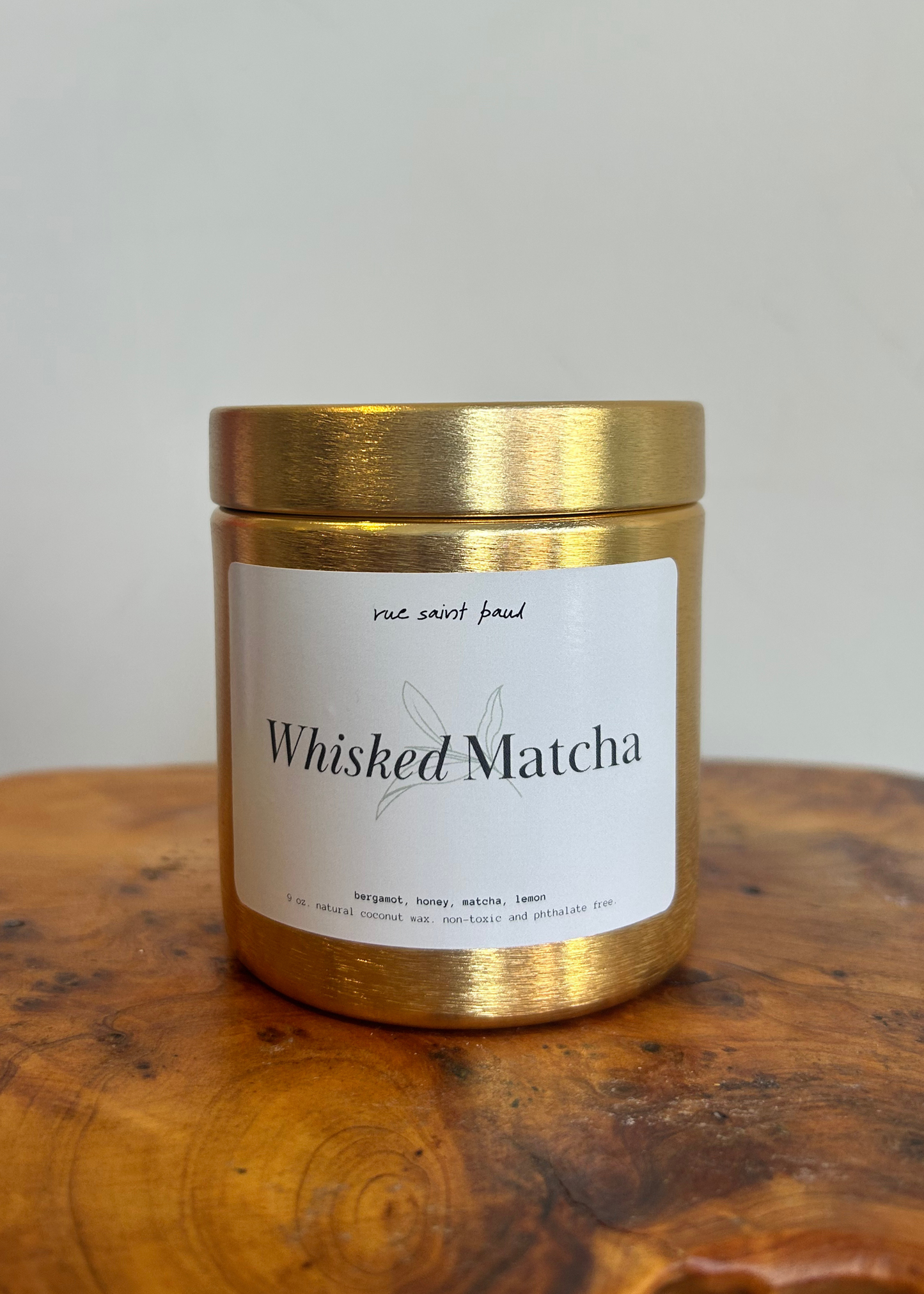 Whisked matcha candle