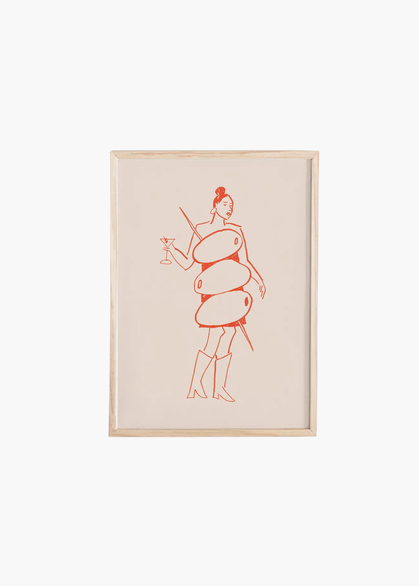 Miss martini art print