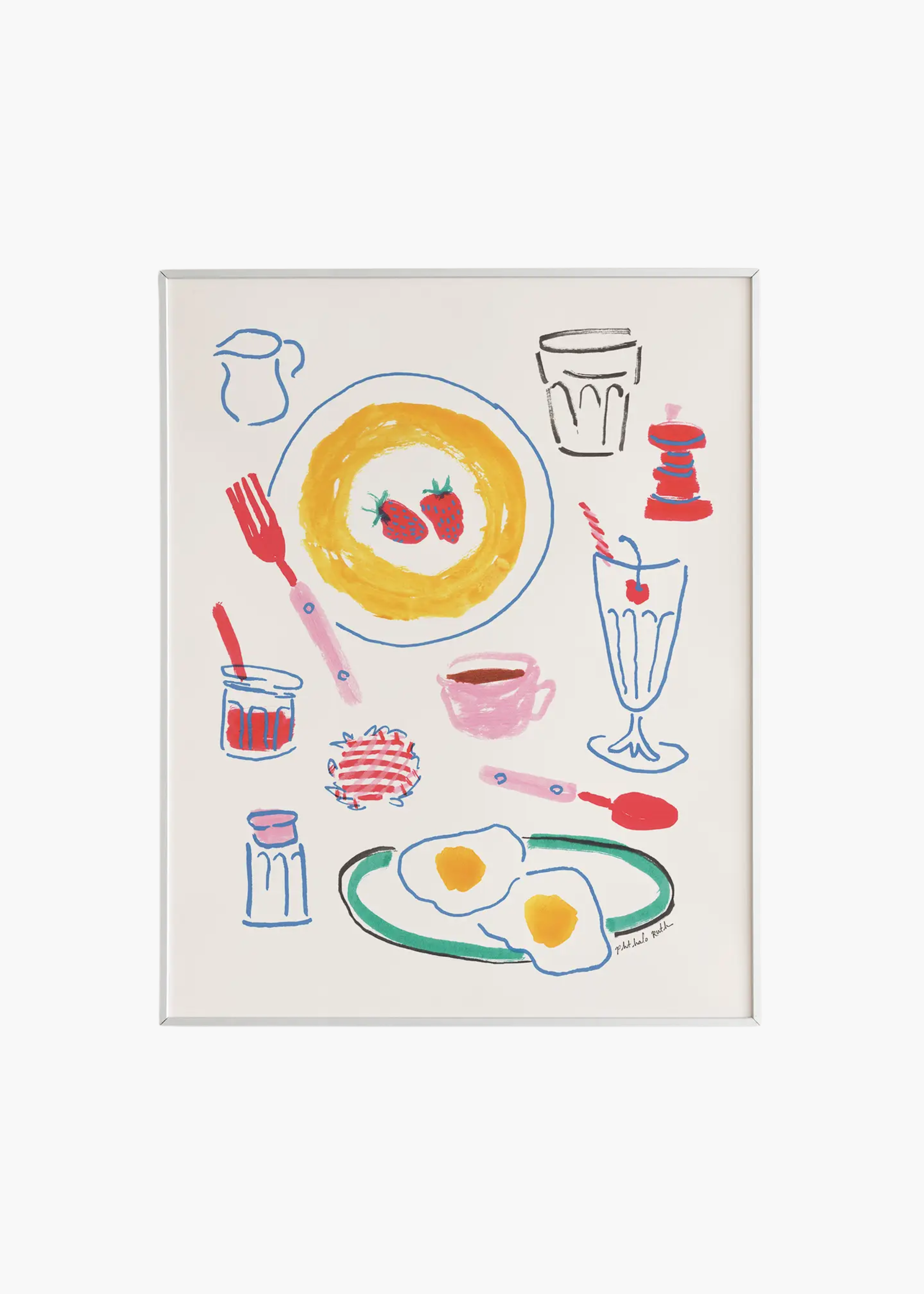 "Diner Breakfast" print