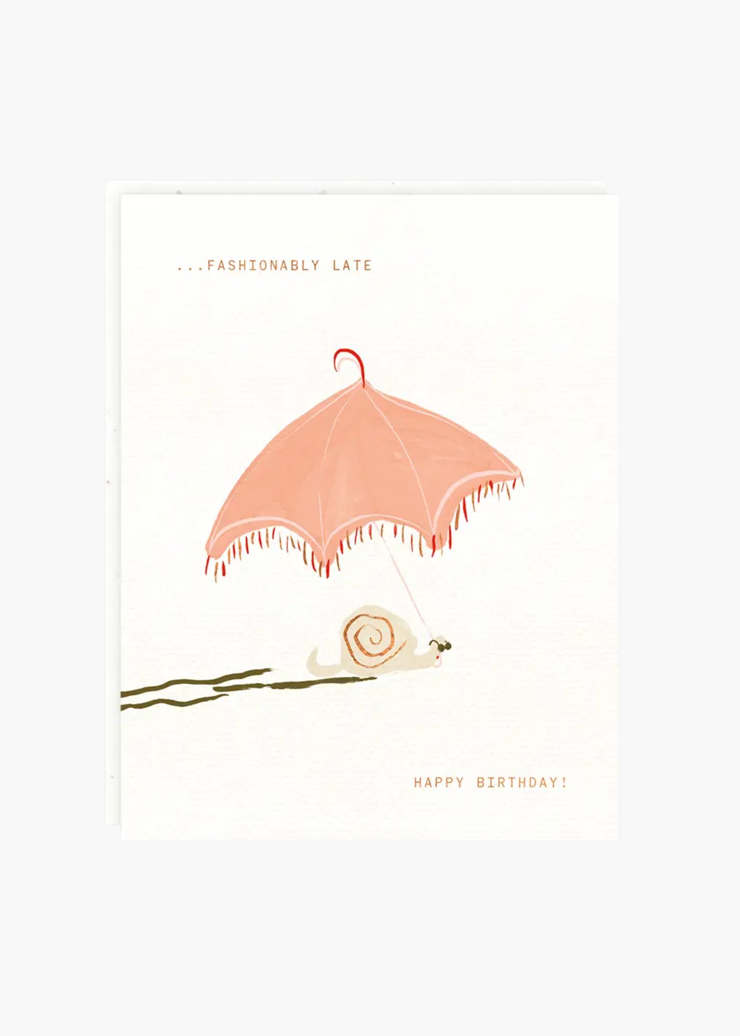 Snail umbrella card