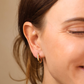 Bamboo hoop earrings, 3 sizes