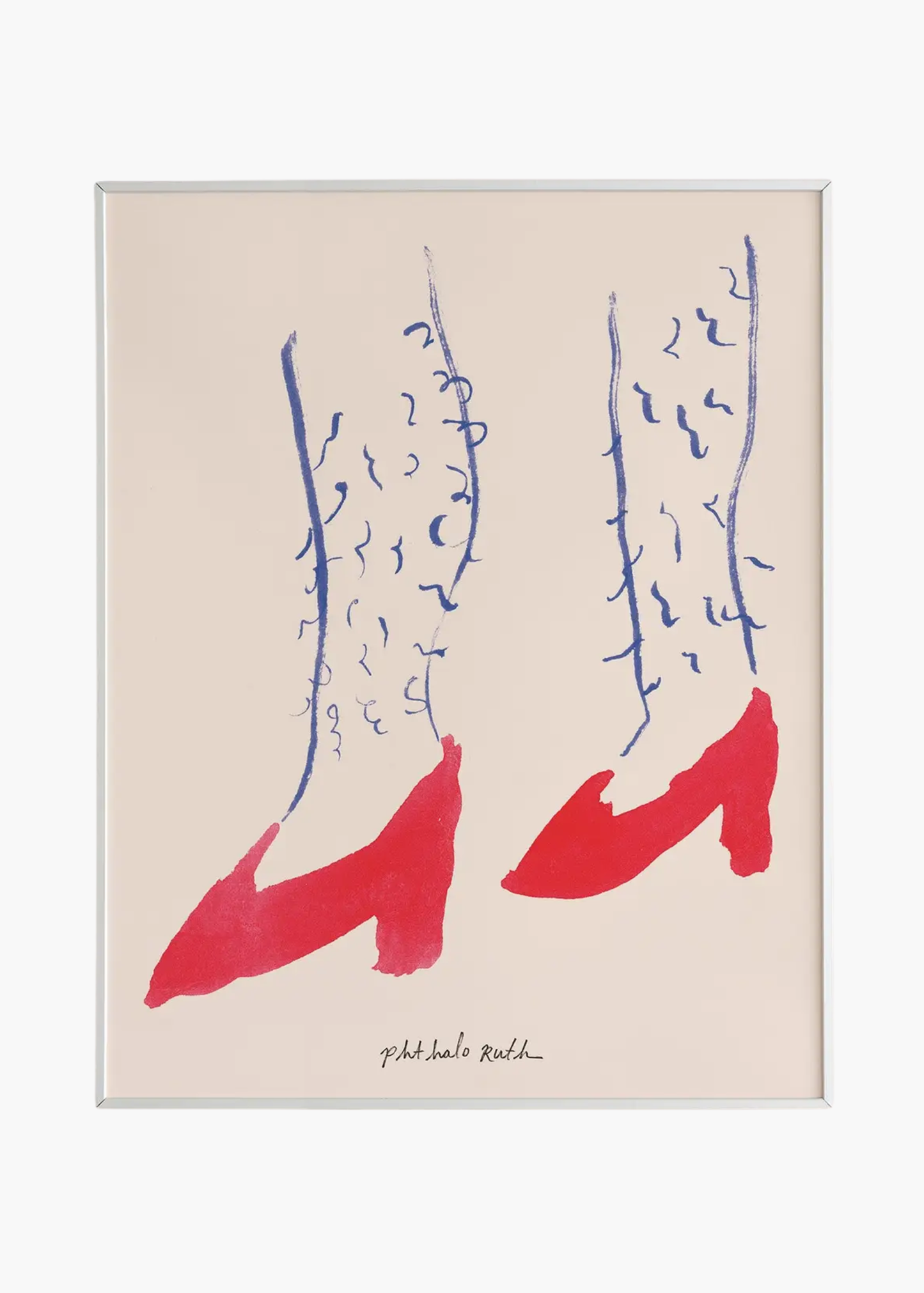 Hairy heels print