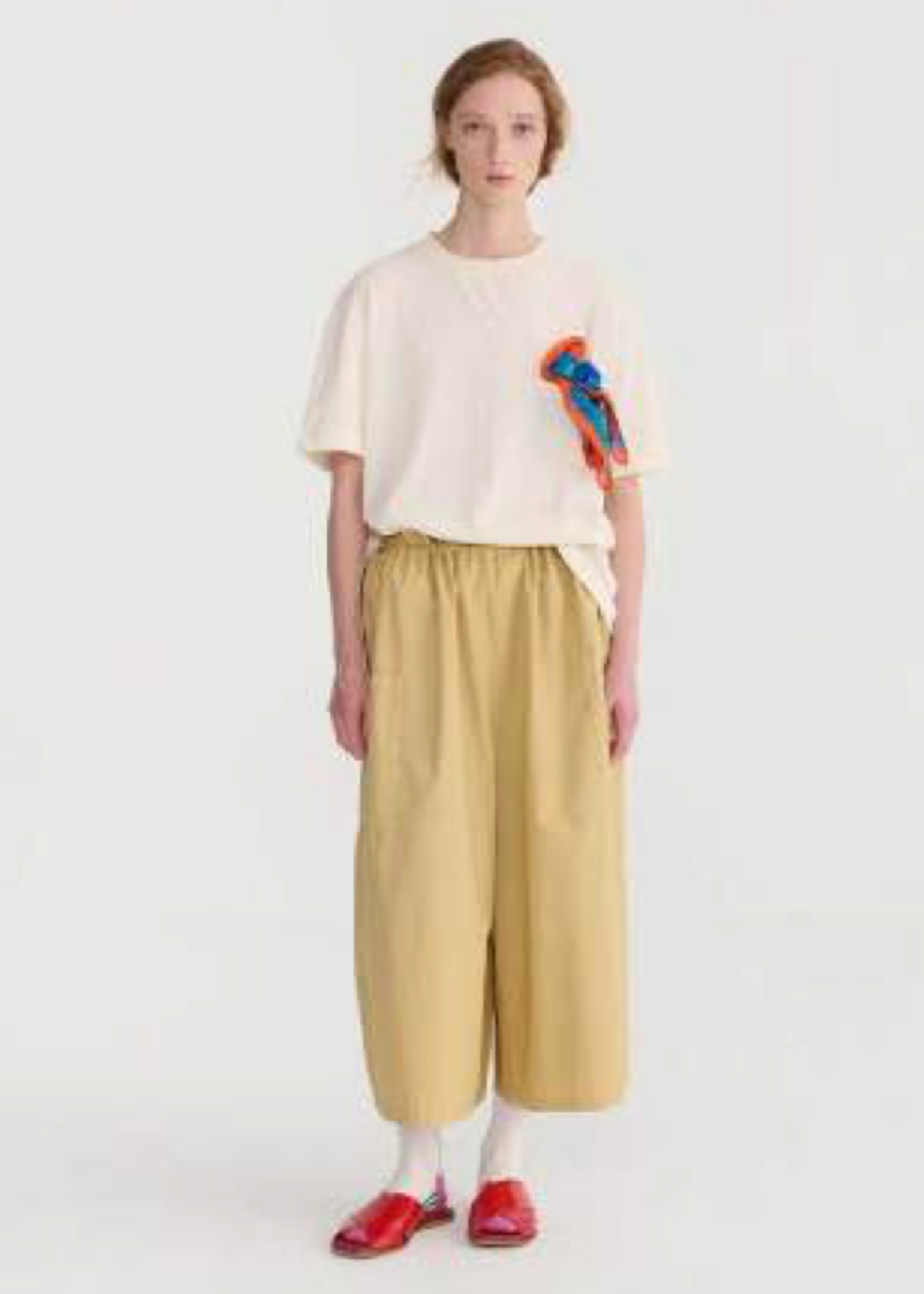 Paper touch cocoon pants