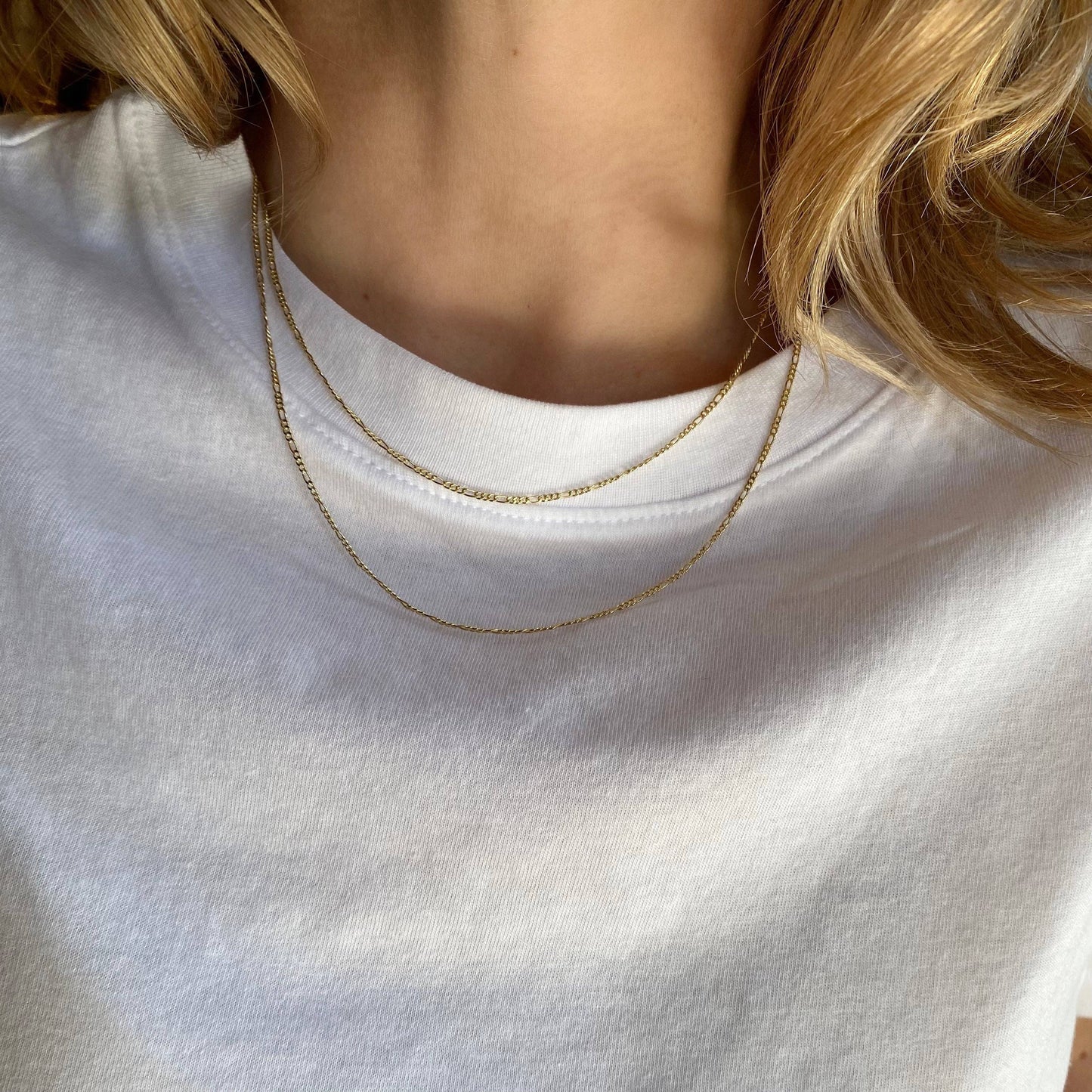 Thin figaro chain, 1.5mm