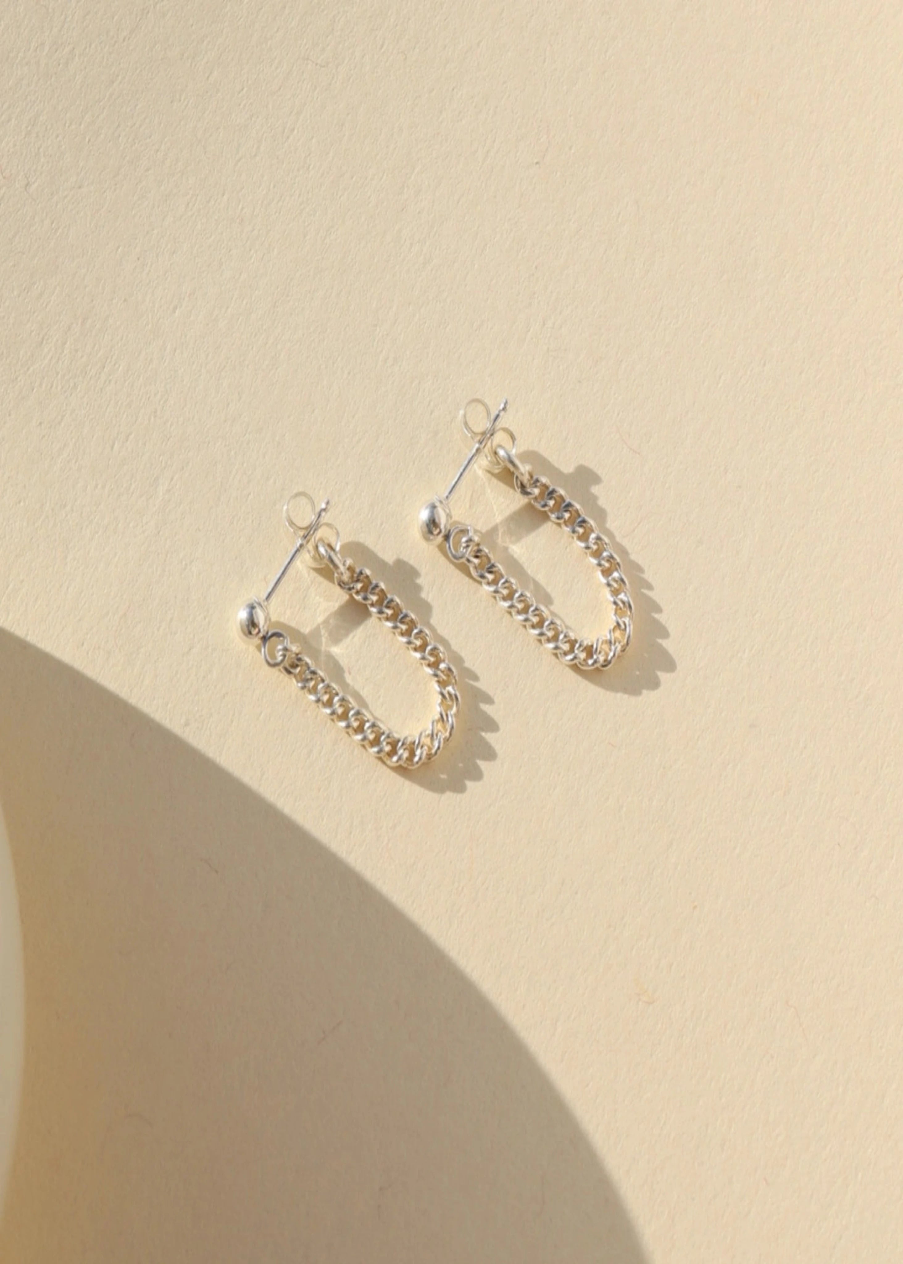 La mer studs, silver