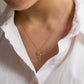 Devotion rose necklace, 14k yellow gold