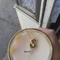 Bubble wavy letter necklace