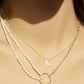 Dawn initial necklace