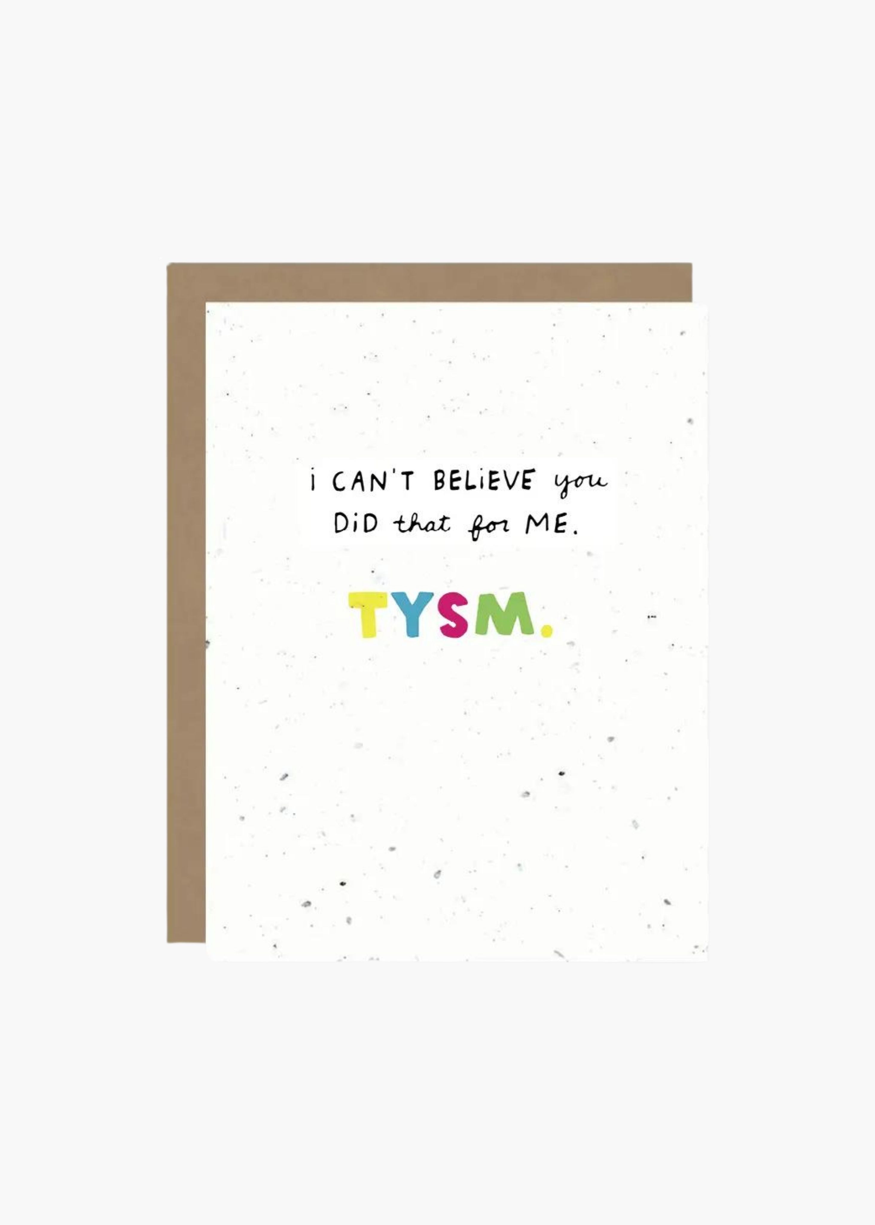 Plantable TYSM card