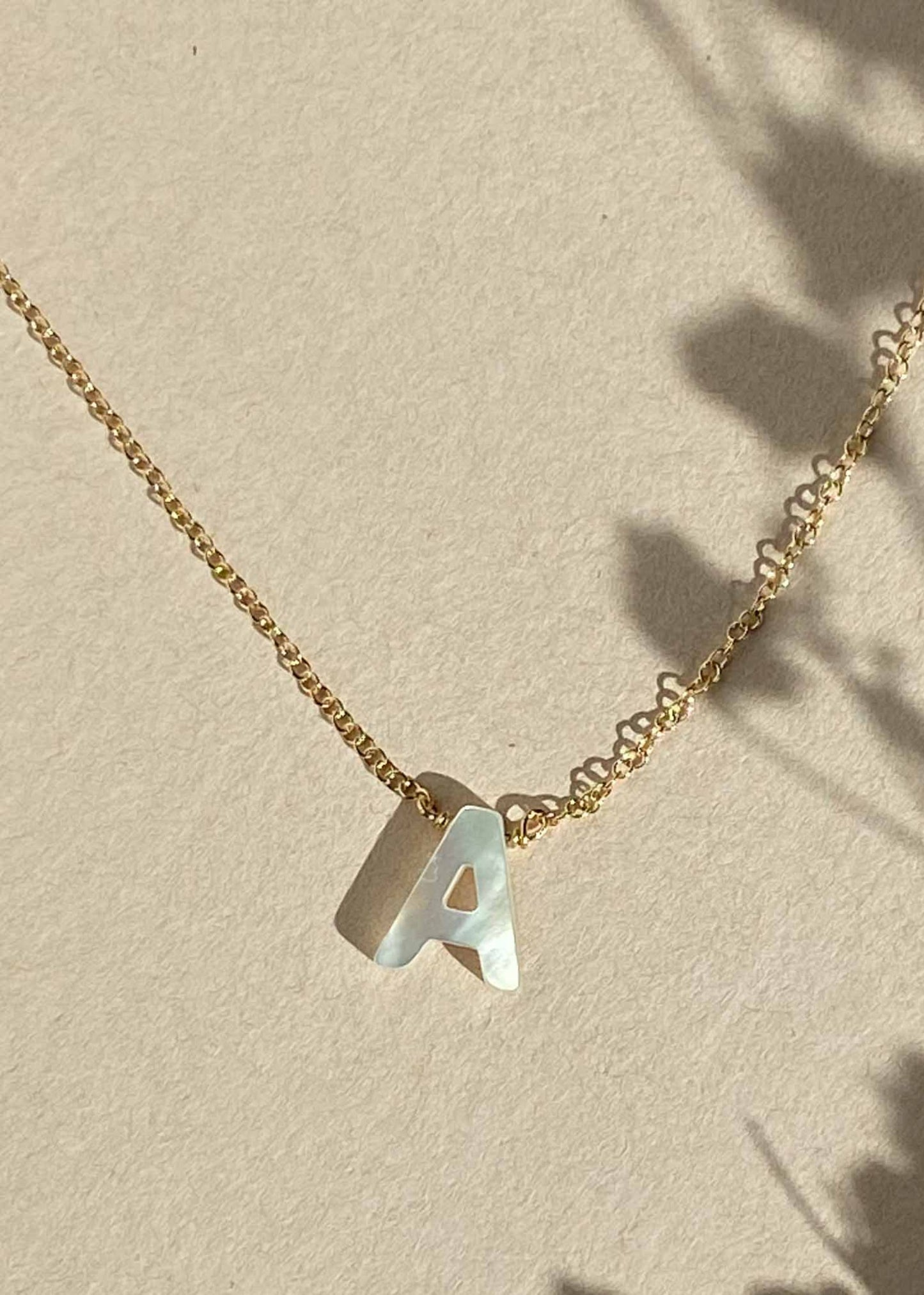 Dawn initial necklace