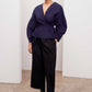 Sculptured wrap top