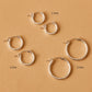 Sydney hoop earrings, 15mm
