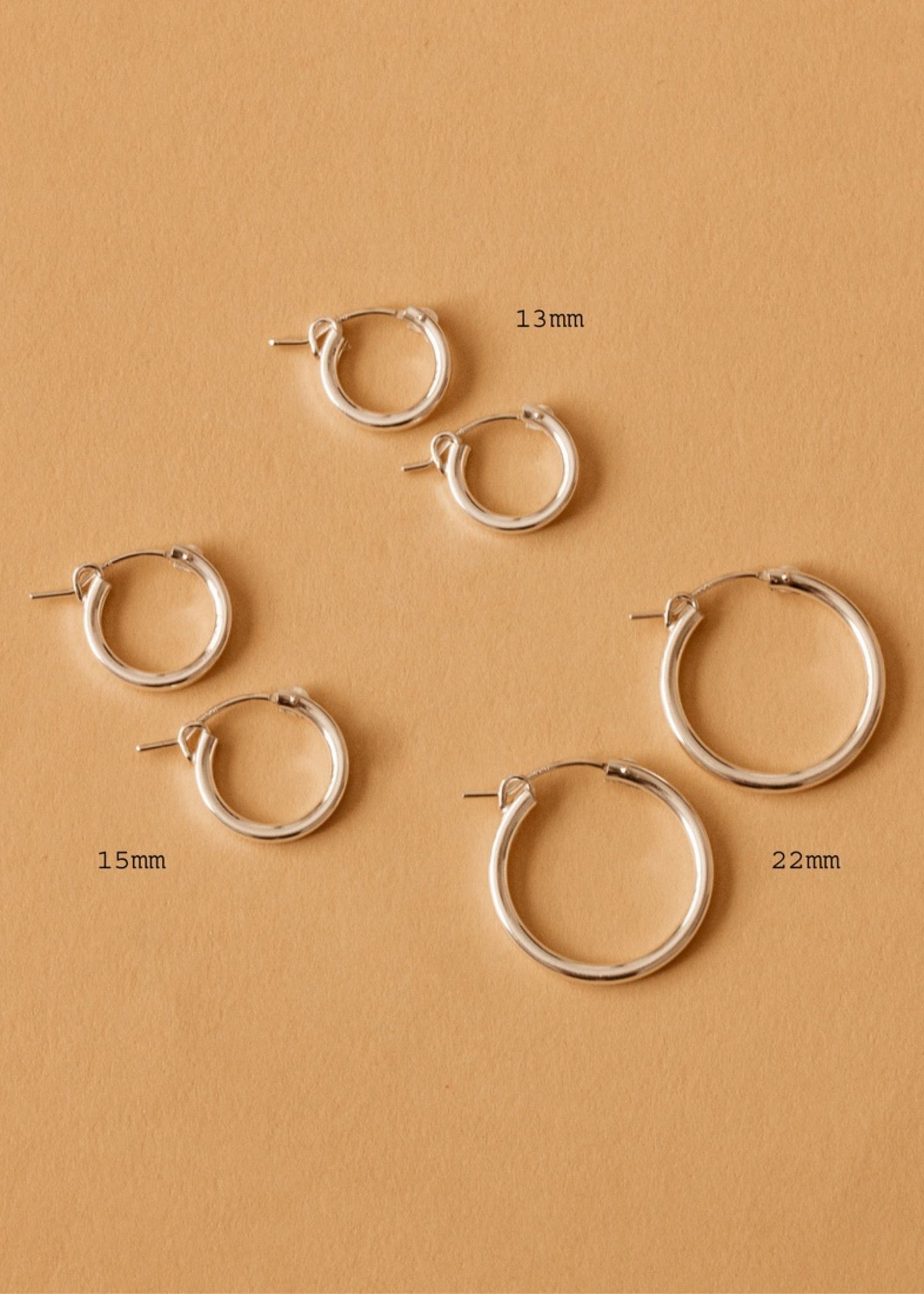 Sydney hoop earrings, 22mm